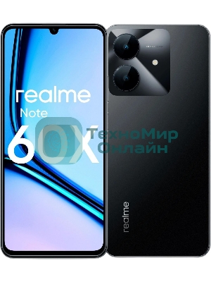 Смартфон Realme Note 60х RMX3938 4/128Gb, черный