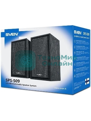 Акустическая система SVEN SPS-509 2.0 (2x3W, USB+БП) дерево, черный