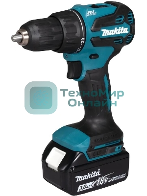 Дрель-шуруповерт Makita DHP490SF1J, 18 В, 3 Ач, 50 Нм,  бесщеточный, ударный