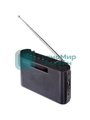 Радиоприемник цифровой PERFEO ТАЙГА FM+ 66-108МГц/ MP3/ встроенный аккум,USB/ серый (I70GR) PF_C4941