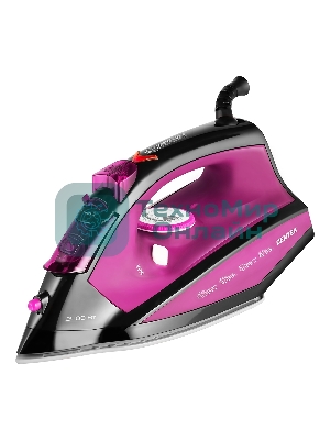 Утюг Centek CT-2355 фиолетовый, 2500 Вт, 45 г/мин, 160 г/мин, 270 мл