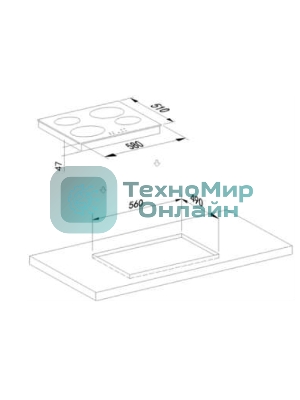 Индукционная варочная панель Weissgauff HI 632 BA