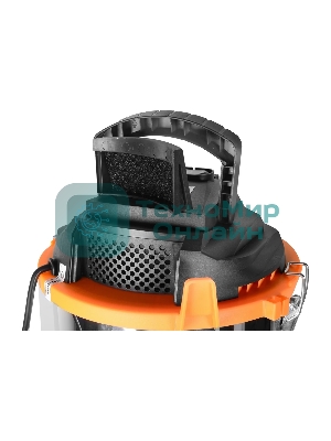 Строительный пылесос Вихрь СП-1500/30 72/19/2 серый, 1500 Вт, уборка сухая/влажная/выдув, пылесборник мешок, 30 л