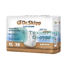 Подгузники для взрослых Dr.Skipp Ultra, р-р XL, 30 шт., 8109