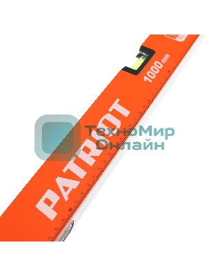Уровень PATRIOT LRP-1000, магнитный, алюминиевый фрезерованный, усиленный, 1000мм
