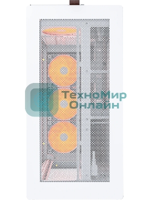 Компьютерный корпус Montech HS01 PRO белый без БП ATX 5x120мм 2xUSB 3.0 1xUSB3.1 audio