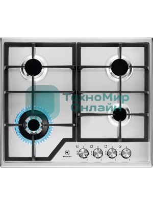Встраиваемая газовая панель Electrolux CGS6436BX