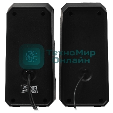 Акустическая система 2.0 Qumo Tornado AS008, 15 ВТ, объемное звучание, управляемая многорежимная RGb подсветка, USB/Jack 3,5мм