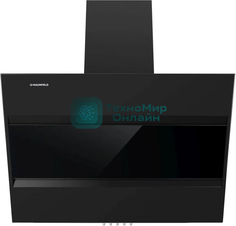 Вытяжка каминная Maunfeld Bridge 60 нержавеющая сталь/черное стекло, 60 см, 850 куб. м/ч, 51 дБ