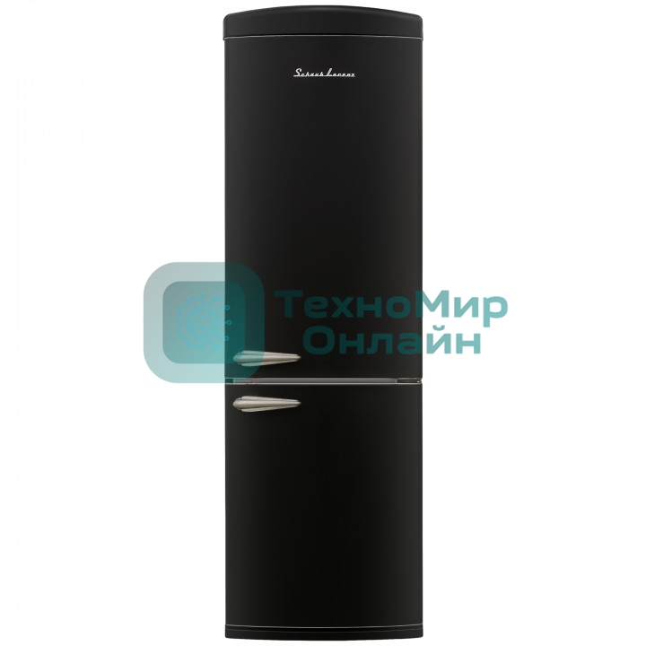Холодильник Schaub Lorenz SLU S339S3 черный двухкамерный 230/94л морозилка снизу, No Frost