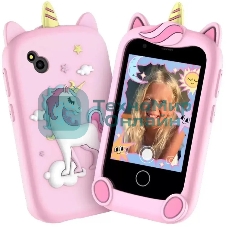 Детский смартфон Elari GamePhone 32Mb, 4Gb, черный/розовый