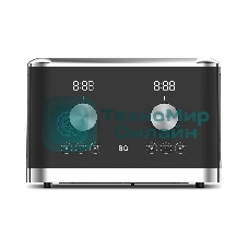 Тостер BQ T4000 Black-Steel, Мощность 1600 Вт, 7 степеней поджаривания