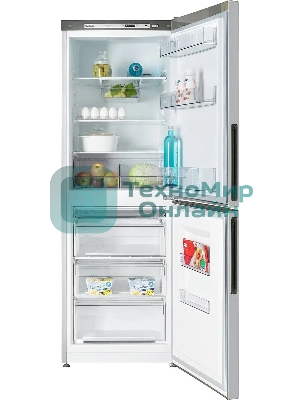 Холодильник Atlant ХМ-4619-181 серебристый двухкамерный 182/119л морозилка снизу