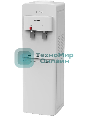 Кулер для воды Hyundai H-WD1327E, верхняя загрузка, нагрев 95 °С, охлаждение 10 °С, белый