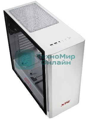 Компьютерный корпус XPG INVADER-WHITECOLOR BOXWORLDWIDE (ATX, подсветка ARGb, 2 вентилятора 120мм, стеклянная боковая панель,белый)