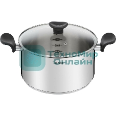 Кастрюля Tefal Primary E3084674 5.2 л. d=24 см (с крышкой) стальной (2100120958)
