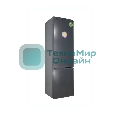 Холодильник DON R-295 GIF графит цветы двухкамерный 259/101л морозилка снизу