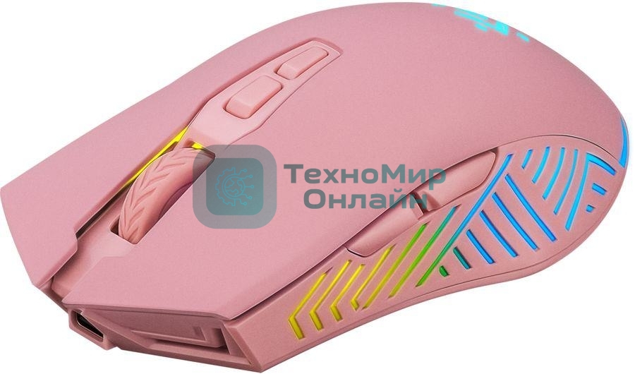 Мышь беспроводная Defender Pandora GM-502 розовый, 3200 dpi, радиоканал, USB, кнопки - 7