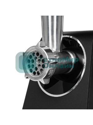 Мясорубка электрическая Bosch MFWS440B черный, 1900 Вт, 2.5 кг/мин, реверс, защита от перегрузки, насадки - 7