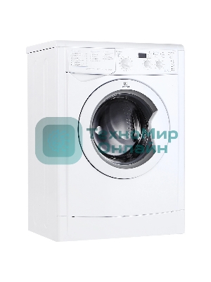 Стиральная машина Indesit IWSD 6105 B (CIS).L белая, загрузка фронтальная 6кг, 1000 об/мин., класс: A