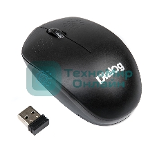 Мышь беспроводная Dialog Comfort MROC-13U черный, 1200 dpi, радиоканал, USB, кнопки - 3