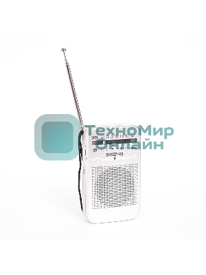 Радиоприемник ЭФИР 01 УКВ 64-108МГц, бат. 2*АА белый