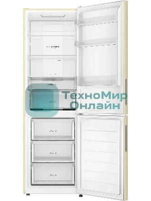 Холодильник Haier CEF536CCG бежевый двухкамерный 240/105 л морозилка снизу, No Frost