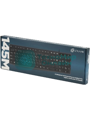 Клавиатура проводная Oklick 145M, USB, черный