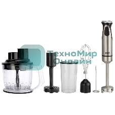 Блендер погружной JVC JK-HB5140 1500 Вт, серебристый/черный