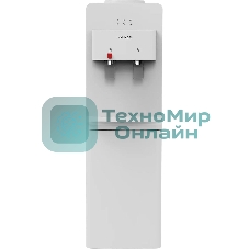 Кулер для воды Hyundai H-WD1327E, верхняя загрузка, нагрев 95 °С, охлаждение 10 °С, белый