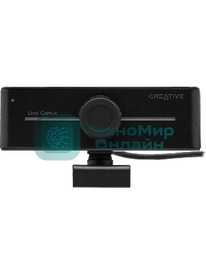 Веб-камера Creative Live! Cam 4K 3840x2160, 30 кадр/с, USB Type-A, микрофон, шторка приватности, универсальное крепление