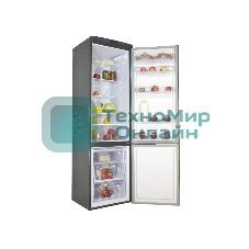 Холодильник DON R-295 GIF графит цветы двухкамерный 259/101л морозилка снизу