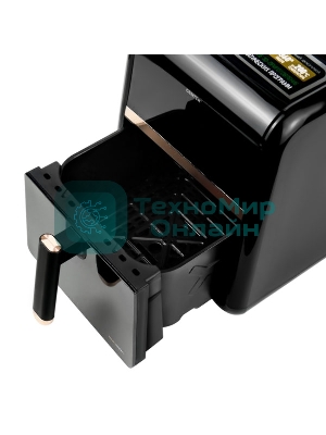 Аэрогриль Centek CT-3102 черный, 1500 Вт, 5 л, сенсор, 8 программ