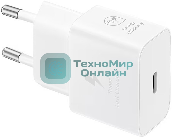 Сетевое зарядное устройство Samsung EP-T2510 25W Type-C белый + cable
