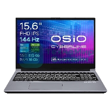 Ноутбук OSIO CyberLine C150i-003/ i5-12600H /NVidia RTX 4060/16/512/NoOS/(Ghz)/Gb/Ext: + не МПТ