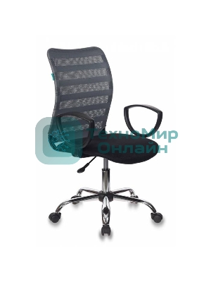 Кресло Бюрократ CH-599AXSL/32G/TW-11 серый/черный, сетка, 120 кг, механизм качания