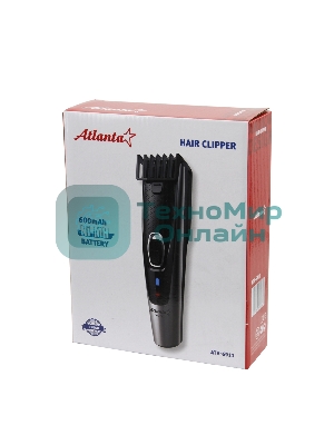 Машинка для стрижки Atlanta ATH-6911 черный аккумуляторная