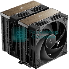 Кулер для процессора DEEPCOOL AK620 G2 LGA1851/1700/1200/115X/AM5/AM4 (8шт/кор, TDP 260W, PWM, DUAL Fan 120мм, 6 тепл. трубок, Copper Base, Wood-grain top cover, черный) RET (R-AK620G2-BKNNMN-GJD)