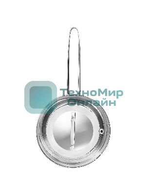 Ковш APPETITE SH05253 pretty 1,5 лиз нерж. стали. Объем 1,5л, размеры: 16х7,5 см, стекл. крышка, прутковая ручка,подар.коробка