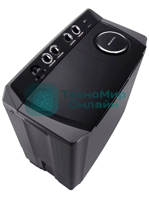 Стиральная машина LG P1861RWNT черный, загрузка вертикальная 18 кг