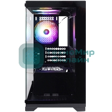 Компьютерный корпус 1STPLAYER MIKU Mi2 черный mATX 3x120мм LED fans Mi2-BK-3F1