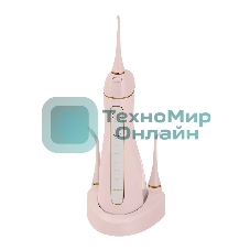 Ирригатор Polaris PWF 0201 розовый, от аккумулятора, 220 мл, 5 режимов