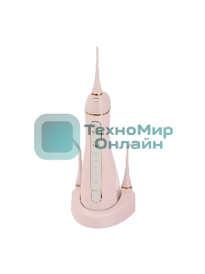 Ирригатор Polaris PWF 0201 розовый, от аккумулятора, 220 мл, 5 режимов