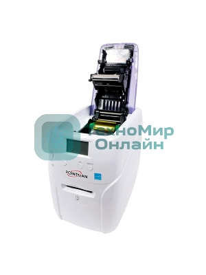 Принтер пластиковых карт Poscenter Pointman Nuvia N10 300 dpi, до 600 карт/ час, USB, Ethernet, белый