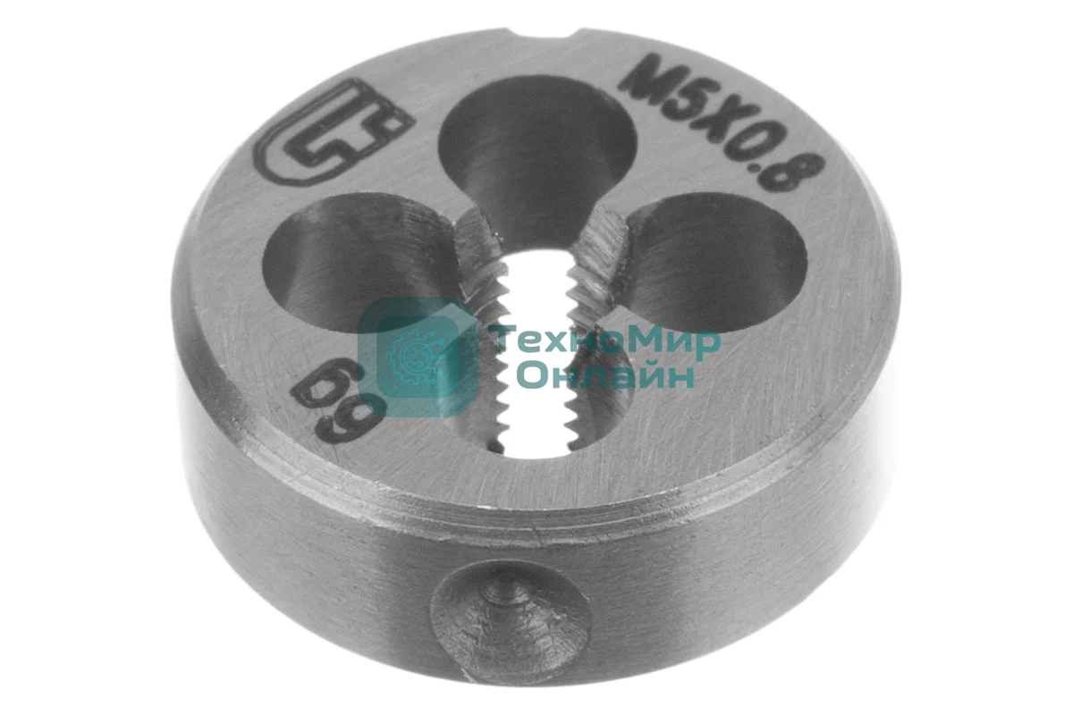 Плашка Сибртех М5 х 0,8 мм