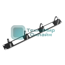 Горизонт. кабельный органайзер с окнами 19