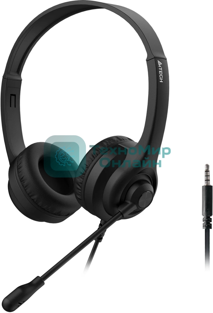 Гарнитура A4Tech HS-8i чёрный, проводная