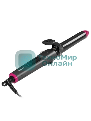 Щипцы для завивки волос БЕРДСК 2301 черный/розовый, 25 мм, 200 °C, 5 режимов