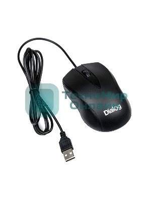 Мышь проводная Dialog Comfort MOС-15U черный, 1200 dpi, USB, кнопки - 3