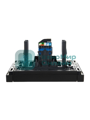 Розетка компьютерная RJ45 кат.6 IEK FORTE&PIANO FP131 черный